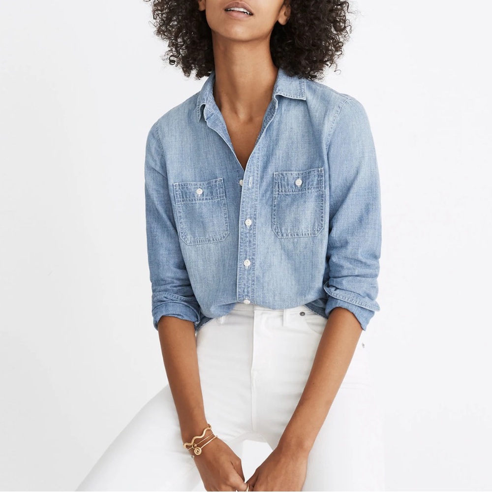 Madewell Classic Blue Chambray Shirt
